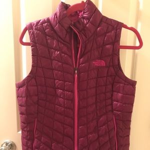 Magenta North Face Vest